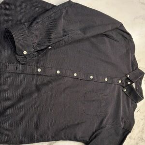Taylor Stitch Black Patterned Button Down Shirt